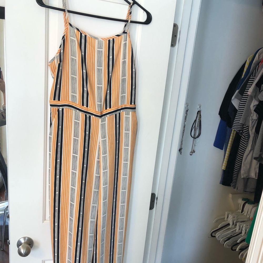 Black, white, and gold Jumpsuit